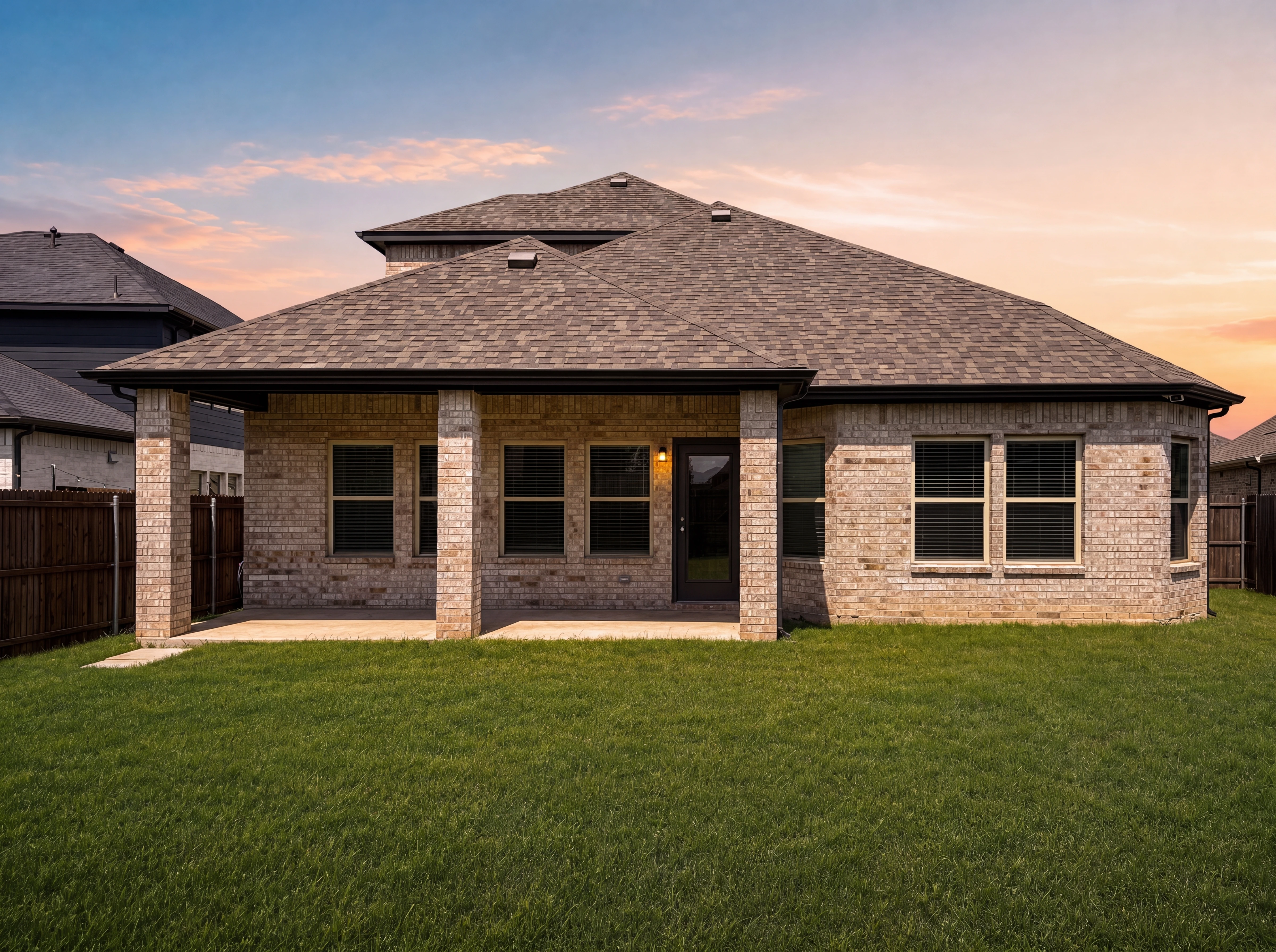 Extended covered patio